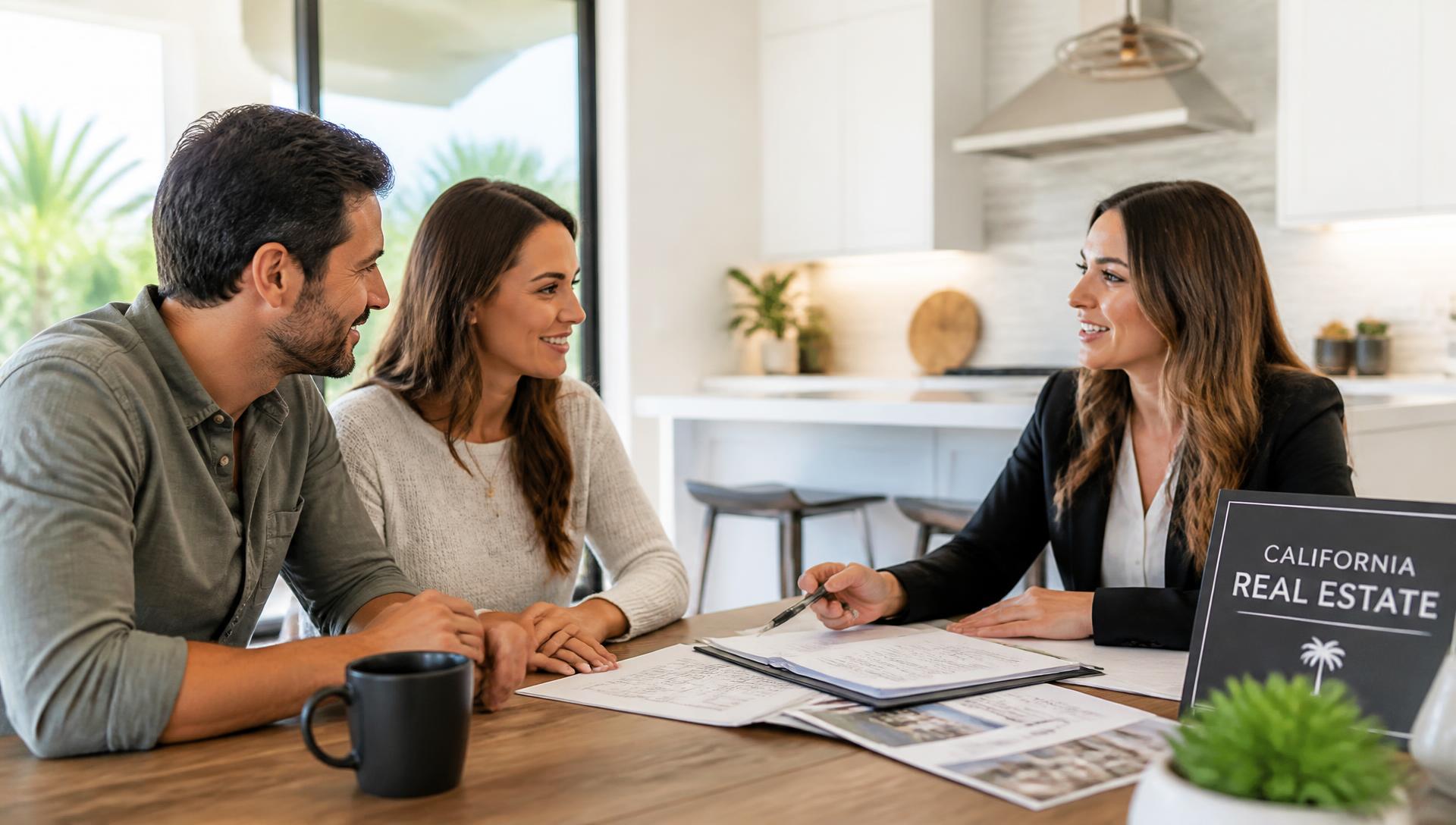 Couple meeting with a Mashney listing agent